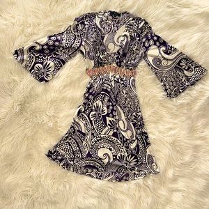 😇sky, size xs, purple, embellished leaves dress😇